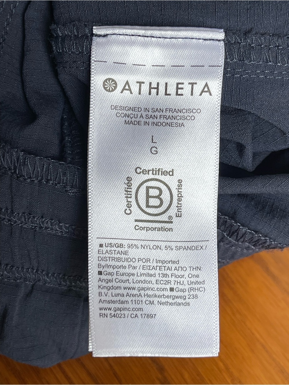 Athleta Trekkie High Rise Baggy Parachute Pants Navy Blue Size L - Picture 12 of 16